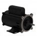 Motor Elétrico Weg Flangeado 1/4CV Monofásico Alta Rotação II Polos Eixo Rosca para bombas mono estágio 0,25cv