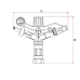 ASPERSOR FABRIMAR ECO 1" 5.6 X 3.2 2700 LITROS/HORA 
